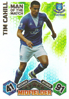 Tim Cahill Everton 2009/10 Topps Match Attax Man of the Match #EX140